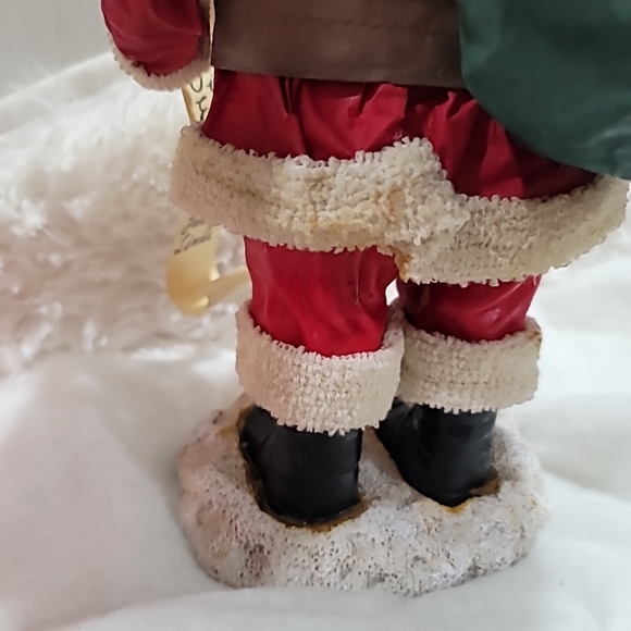 VTG Kurt S. Adler Santa's World Fabric Mache 12" Centerpiece Figurine in OG Box - Picture 10 of 16
